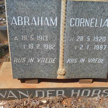 HORST Abraham, van der 1913-1982 &amp; Cornelia 1920-1997