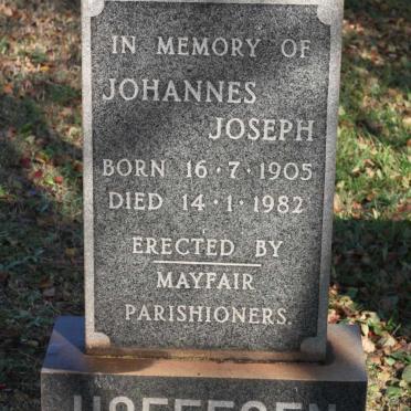 HOEFFGEN Johannes Joseph 1905-1982