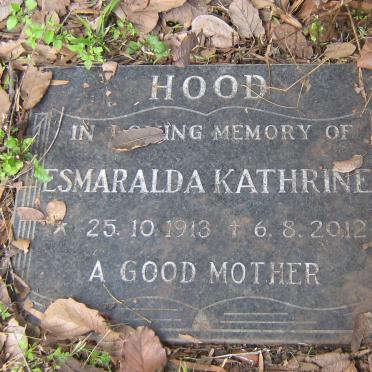 HOOD Esmaralda Kathrine 1913-2012