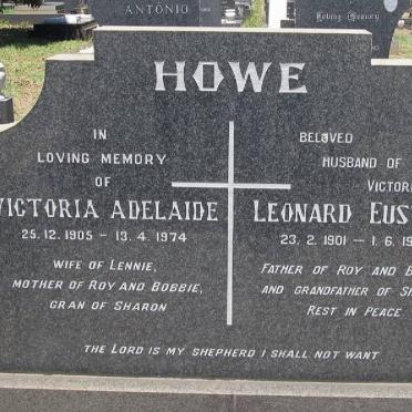 HOWE Leonard Eustace 1901-1978 &amp; Victoria Adelaide 1905-1974