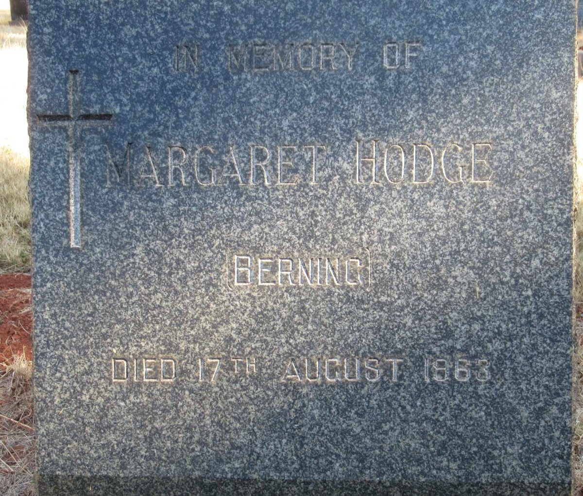 HODGE Margaret -1963