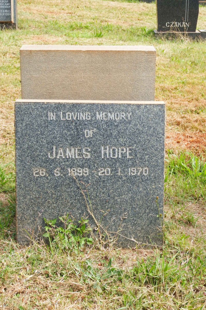 HOPE James 1899-1970