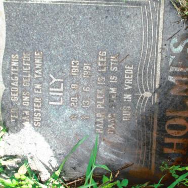 HOLMES Lily 1913-1991