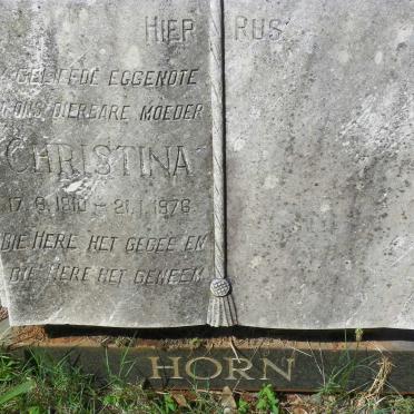 HORN Christina 1910-1976