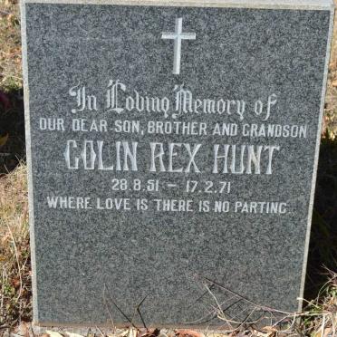 HUNT Colin Rex 1951-1971