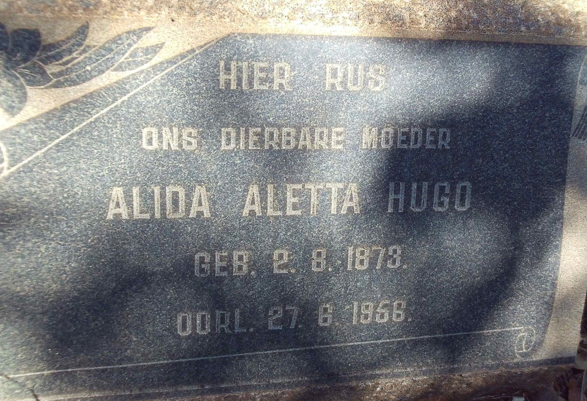 HUGO Alida Aletta 1873-1956