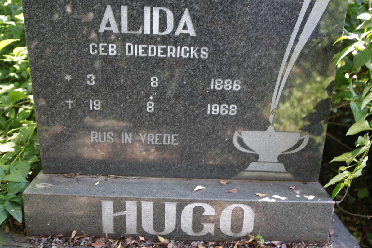 HUGO Alida nee DIEDERICKS 1886-1968