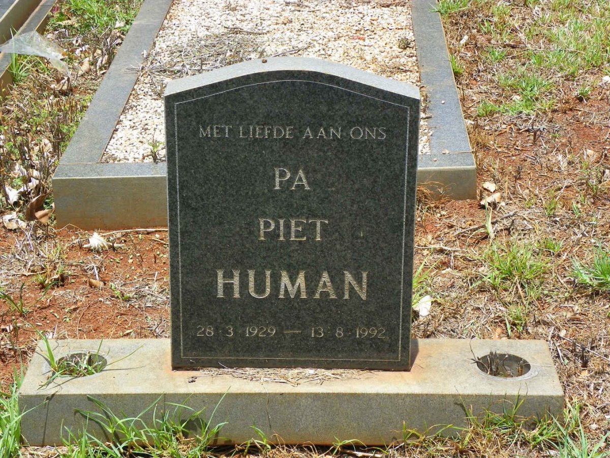 HUMAN Piet 1929-1992