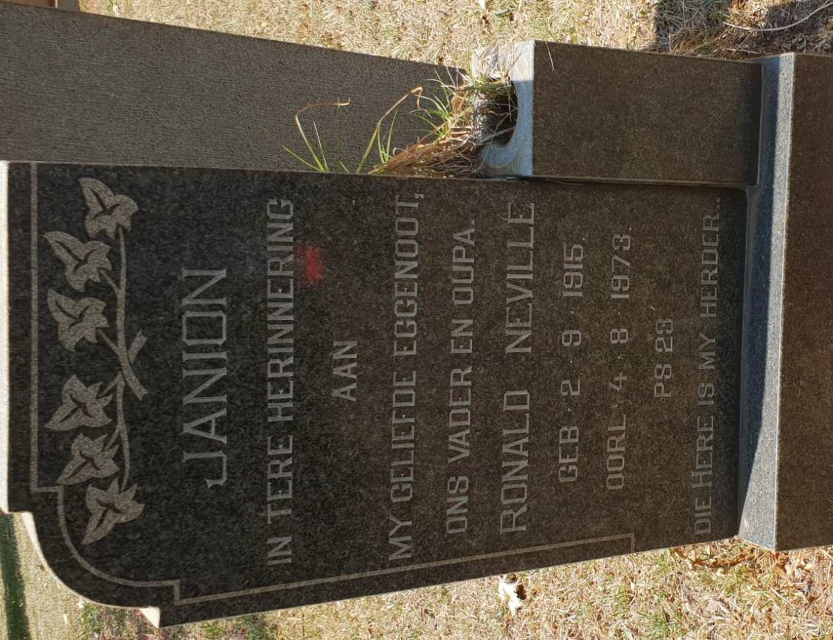 JANION Ronald Neville 1915-1973
