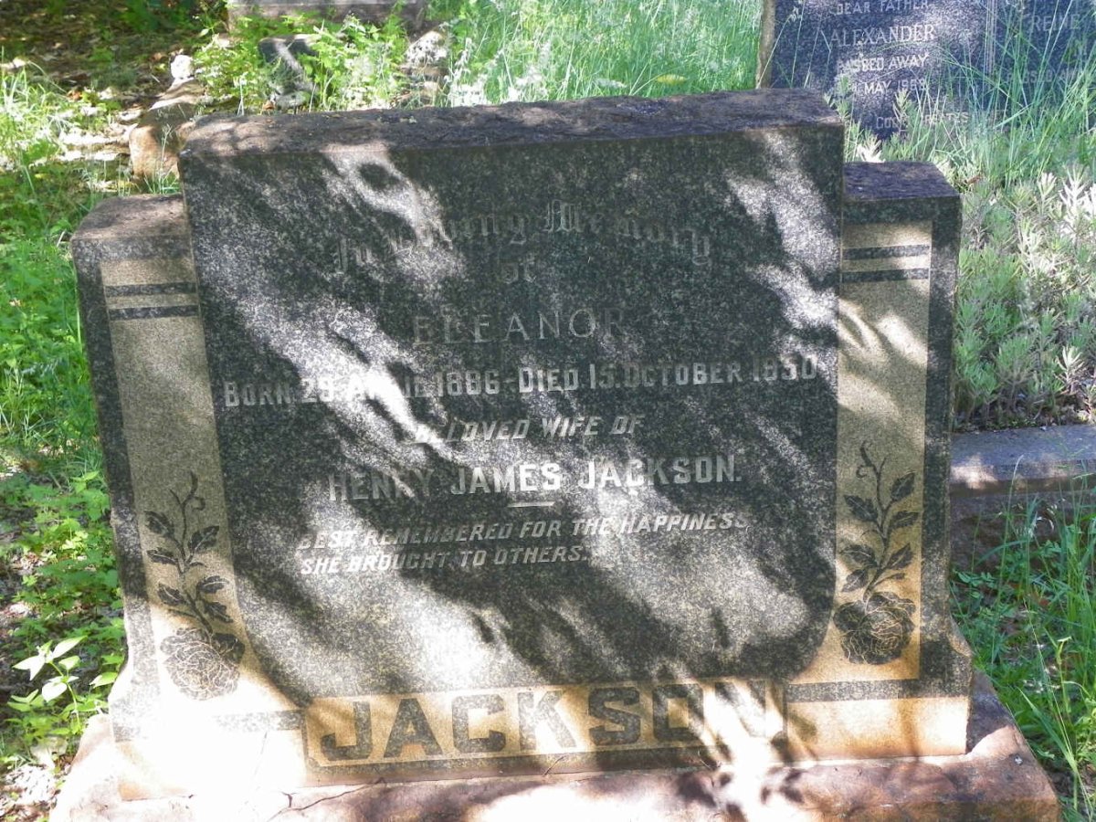 JACKSON Eleanor 1886-1950