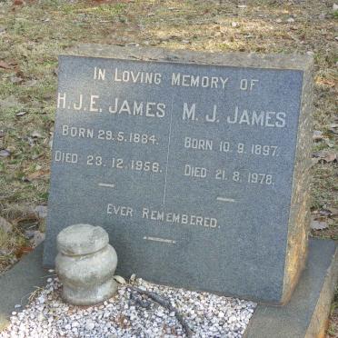 JAMES H.J.E. 1884-1956 :: JAMES M.J. 1897-1978