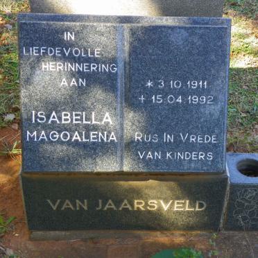 JAARSVELD Isabella Magoalena, van 1911-1992