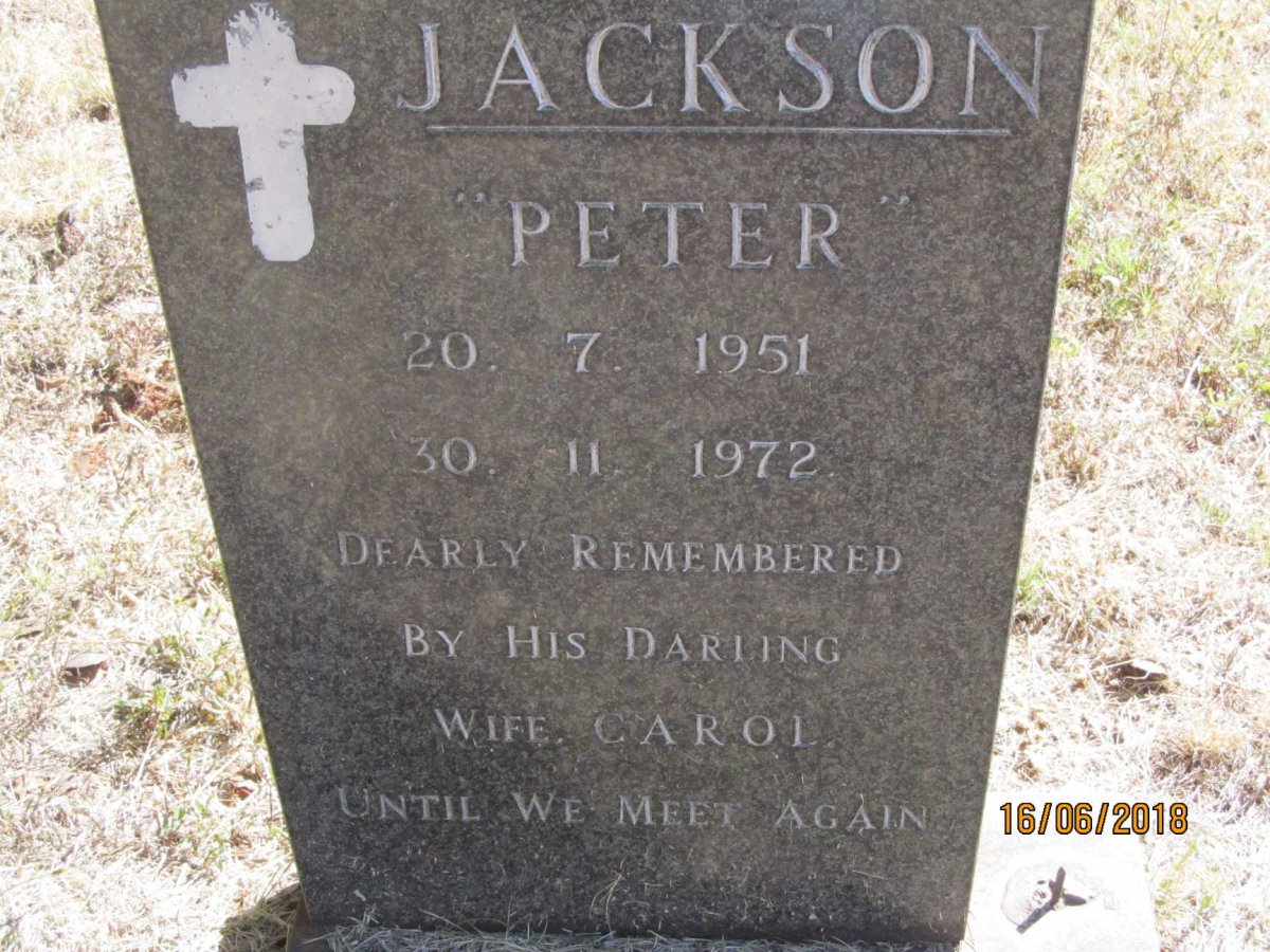 JACKSON Peter 1951-1972