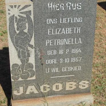 JACOBS Elizabeth Petronella 1954-1957