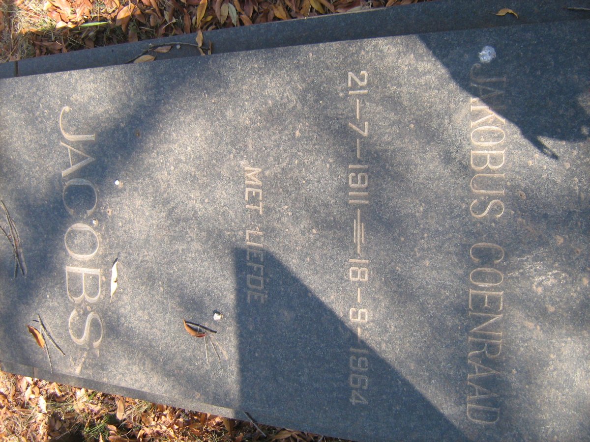 JACOBS Jakobus Coenraad 1911-1964