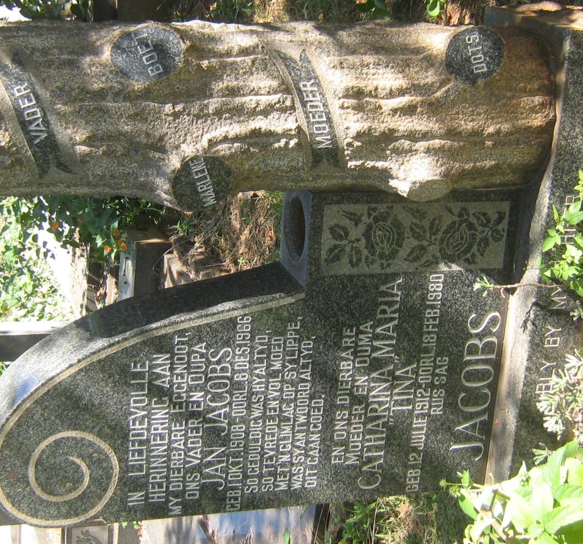 JACOBS Jan Jacobus 1908-1966 &amp; Catharina Maria 1912-1980