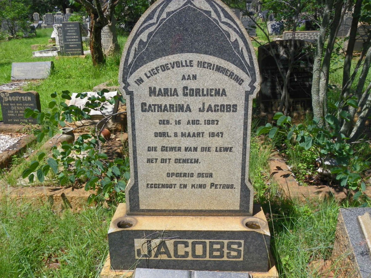 JACOBS Maria Corliena Catharina 1887-1947
