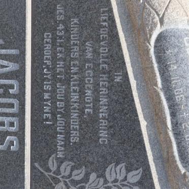 JACOBS Jurie Johannes 1906-1973