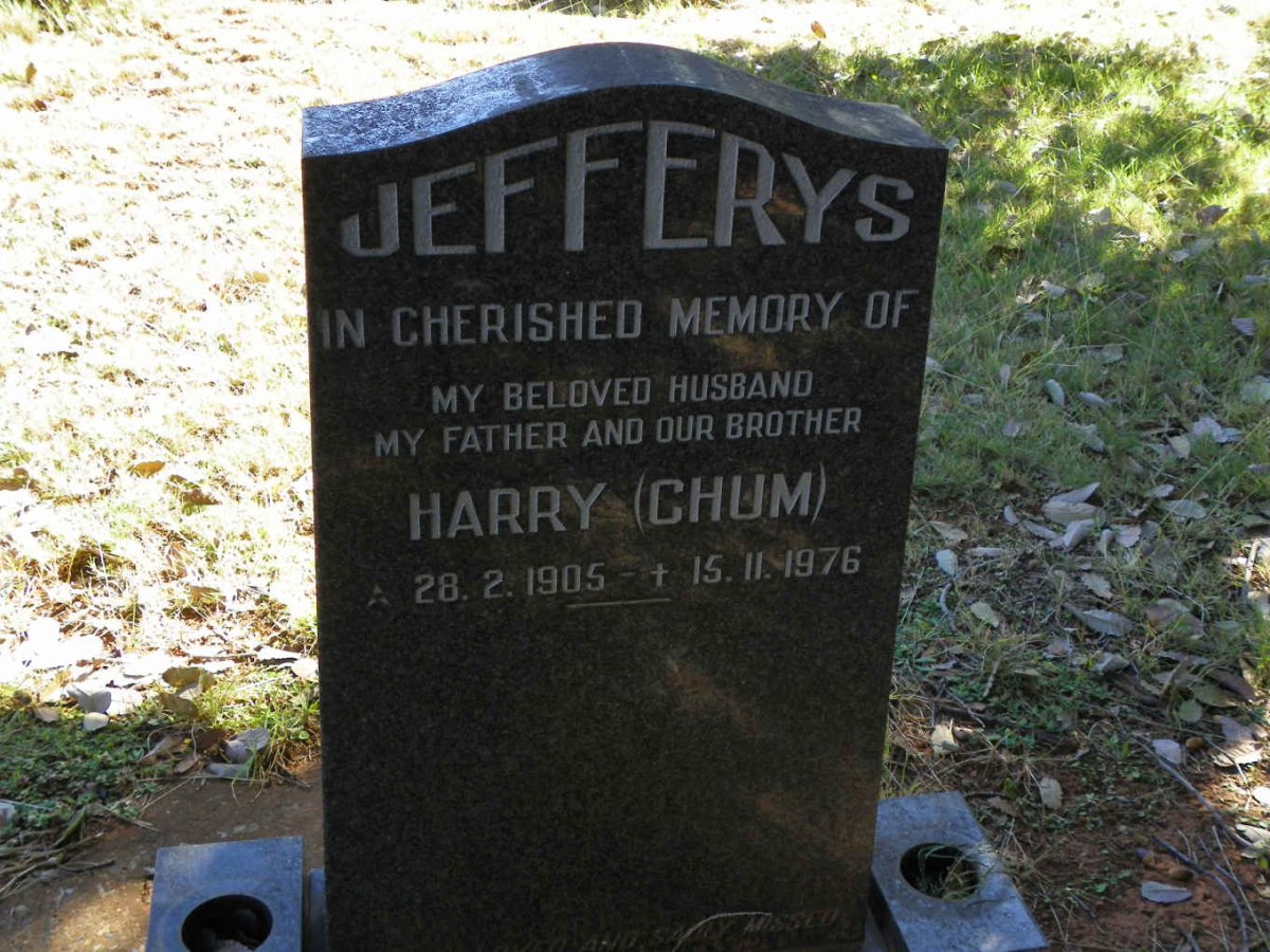 JEFFERYS Harry 1905-1976