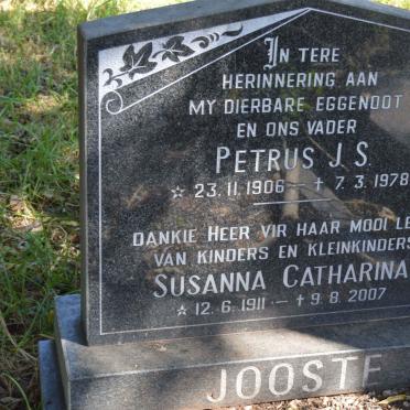JOOSTE Petrus J.S. 1906-1978 &amp; Susanna Catharina 1911-2007