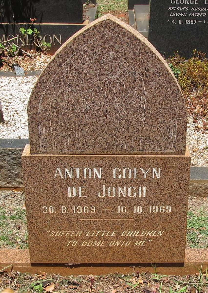 JONGH Anton Colyn, de 1969-1969
