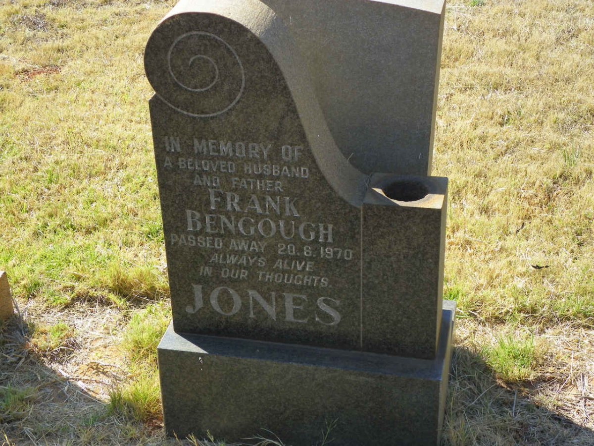 JONES Frank Bengough -1970