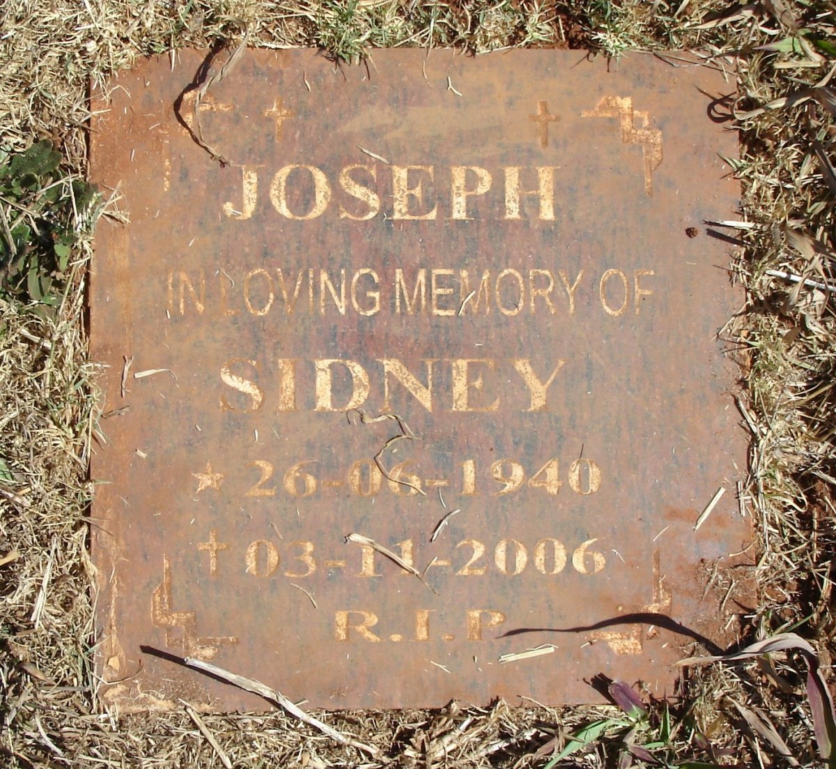 JOSEPH Sidney 1940-2006