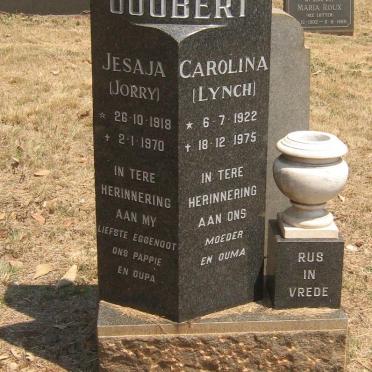 JOUBERT Jesaja 1918-1970 &amp; Carolina LYNCH 1922-1975