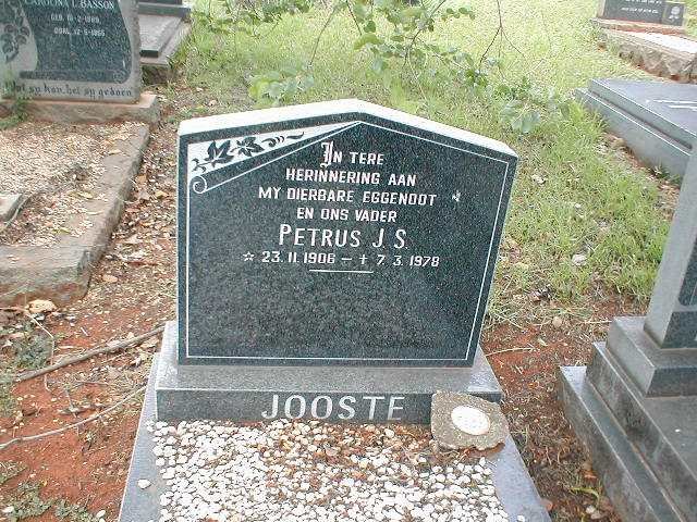 JOOSTE Petrus J.S. 1906-1978