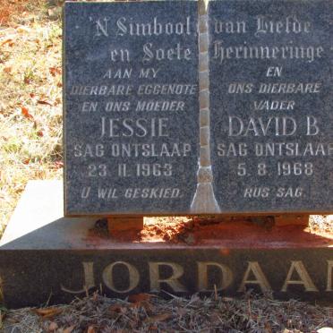 JORDAAN David B. -1968 &amp; Jessie -1963