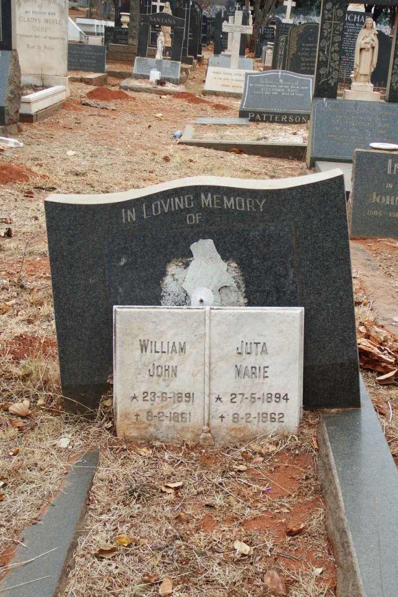 KETH William John 1891-1961 &amp; Juta Marie 1894-1962