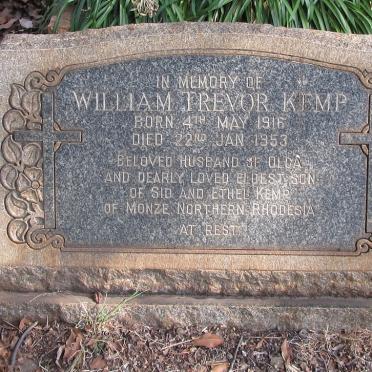 KEMP William Trevor 1916-1953