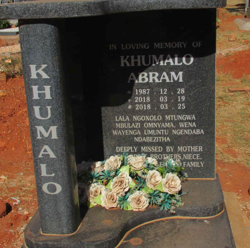 KHUMALO Abram 1987-2018