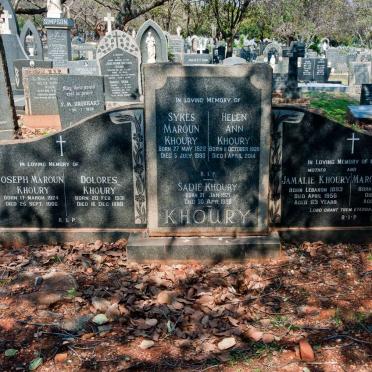 KHOURY Maroun 1887-1967 &amp; Jamalie 1893-1956