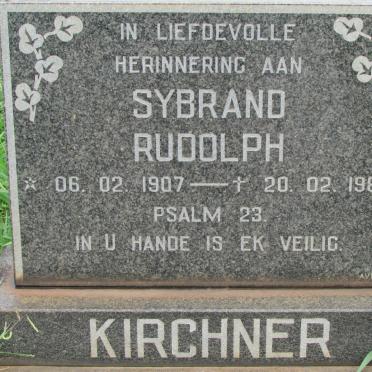 KIRCHNER Sybrand Rudolph 1907-1987
