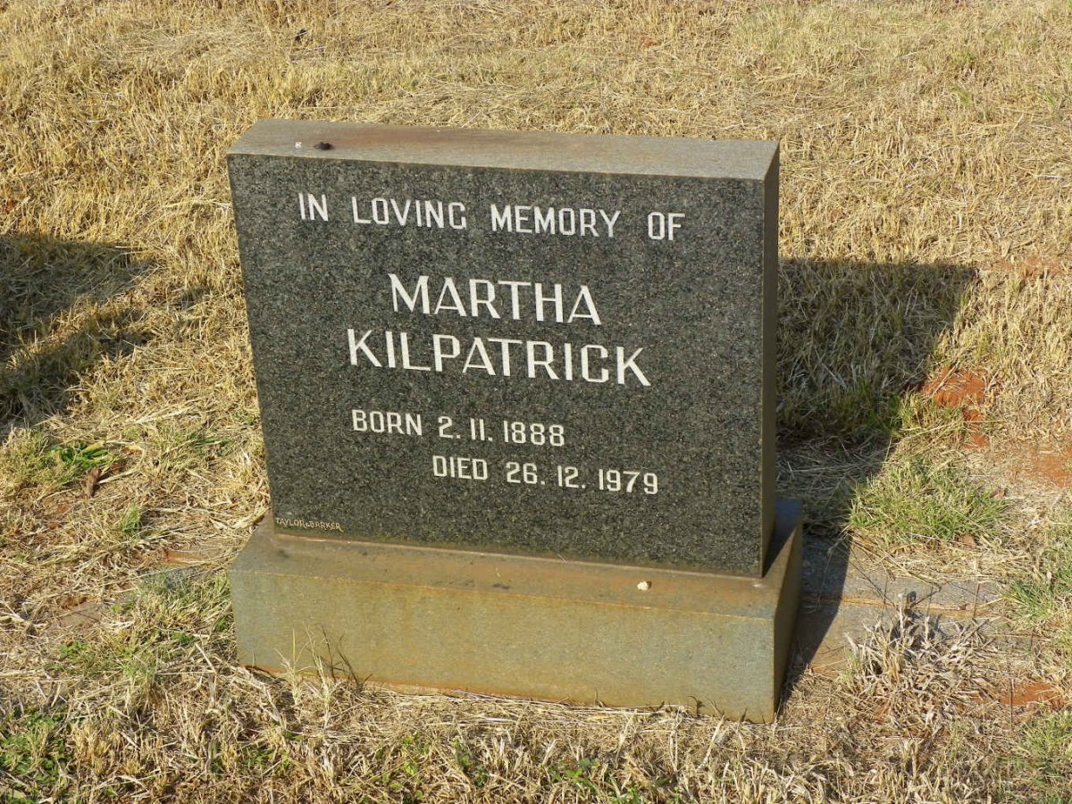 KILPATRICK Martha 1888-1979
