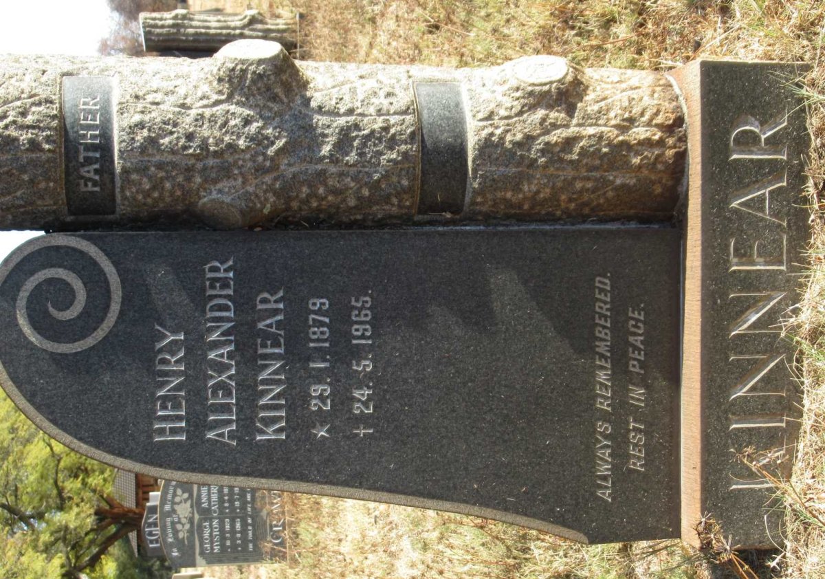 KINNEAR Henry Alexander 1879-1965