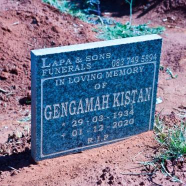 KISTAN Gengamah 1934-2020