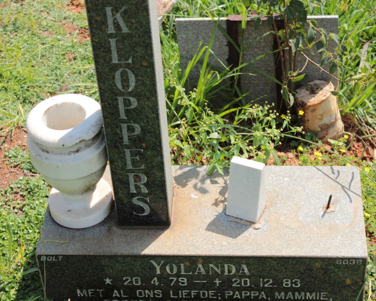KLOPPERS Yolanda 1979-1983