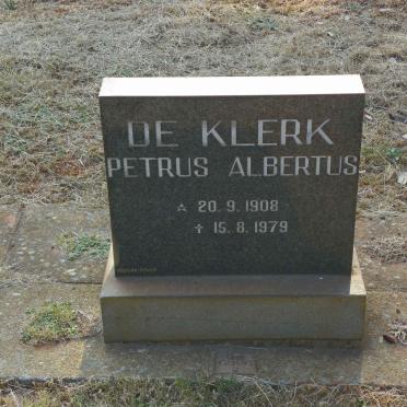 KLERK Petrus Albertus, de 1908-1979