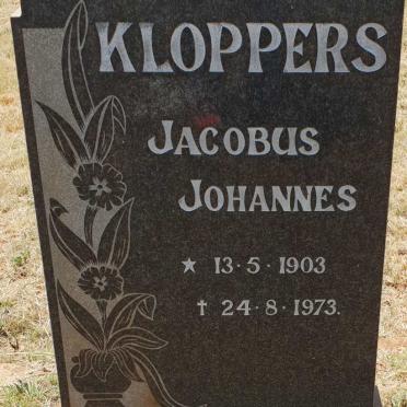 KLOPPERS Jacobus Johannes 1903-1973
