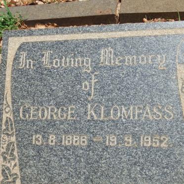 KLOMFASS George 1886-1952