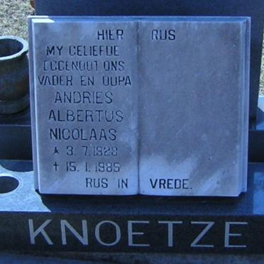 KNOETZE Andries Albertus Nicolaas 1928-1985