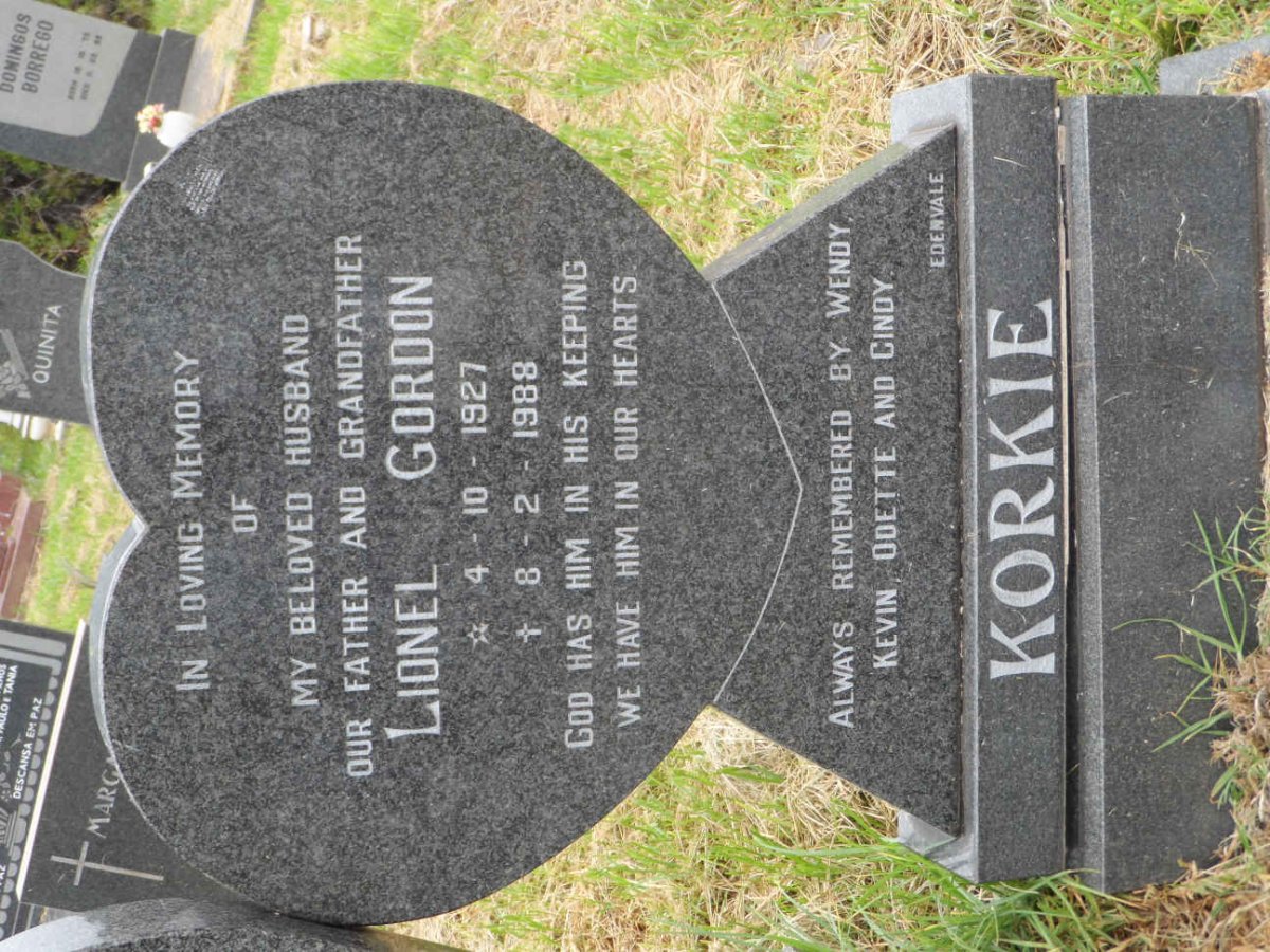 KORKIE Lionel Gordon 1927-1988