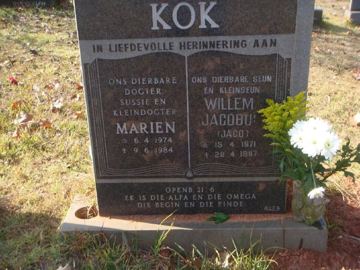 KOK Willem Jacobus 1971-1987 :: KOK Marien 1974-1984