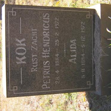 KOK Petrus Hendricus 1884-1972 &amp; Alida 1884-1972