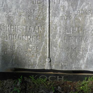 KOCH Christiaan Johannes 1895-1975 &amp; Philippina Aletta 1899-1981