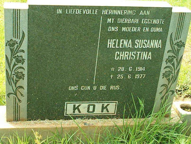 KOK Helena Susanna Christina 1914-1977