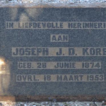 KORB Joseph J.D. 1874-1953