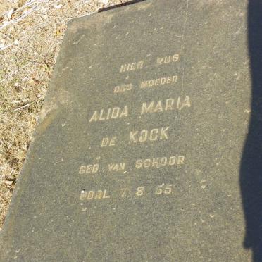 KOCK Jurie Hendrik Wessels, de -1943 &amp; Alida Maria VAN SCHOOR -1955